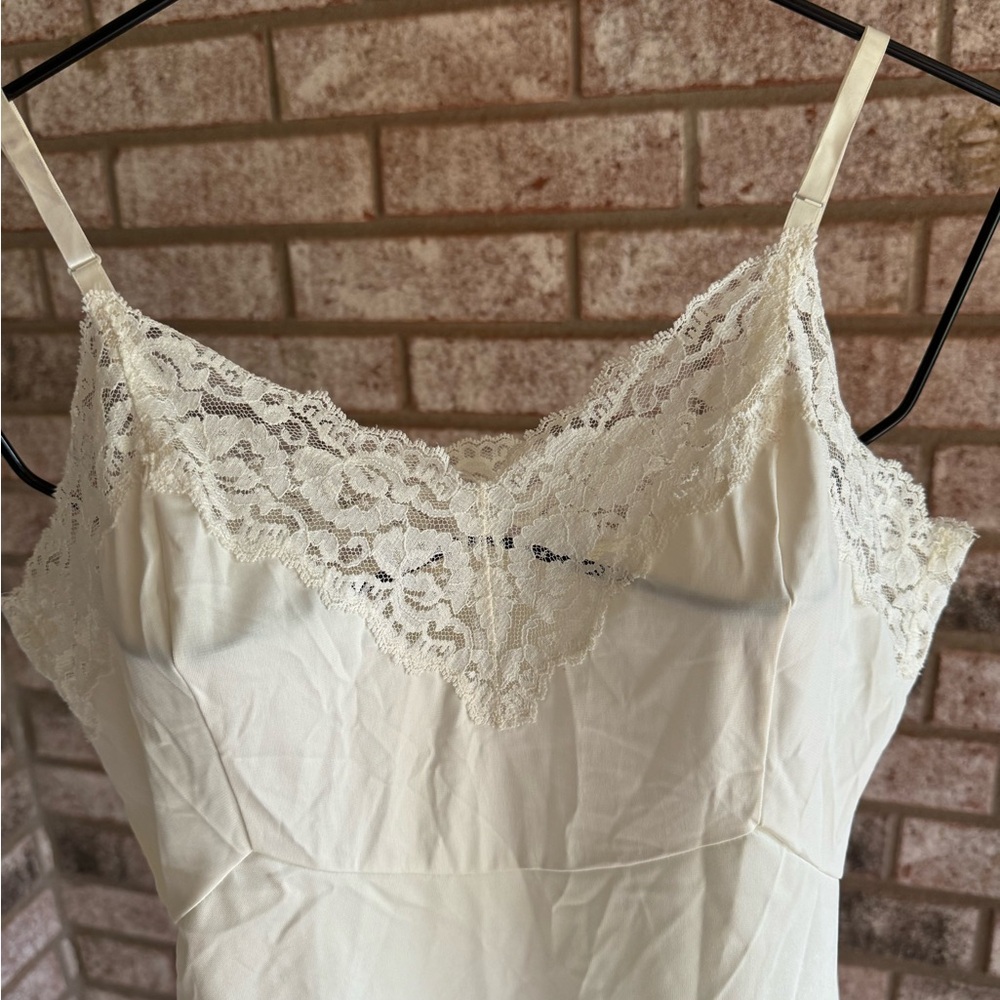 Vintage Cream Gaymode 36a Nylon Slip sz 36a JC Penneys As Is